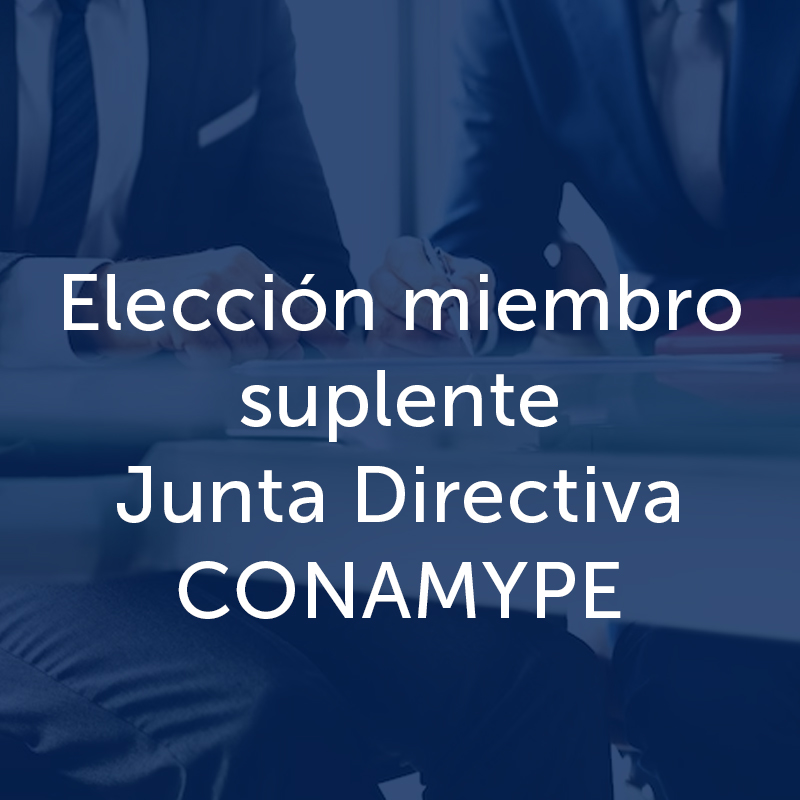 Elección miembro suplente Junta Directiva CONAMYPE